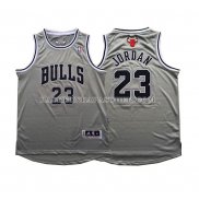 Maillot Authentique Chicago Bulls Jordan Gris