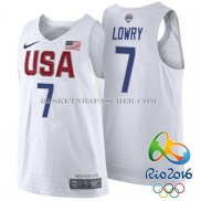 Maillot Authentique USA 2016 Lowry Blanc