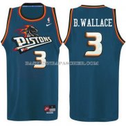Maillot Detroit Pistonss B Wallace Bleu