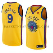 Maillot Golden State Warriors Andre Iguodala Ciudad 2017-18 Or