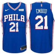Maillot Philadelphia 76ers Joel Embiid 2017-18 Bleu