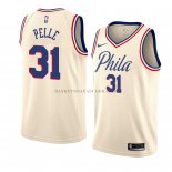 Maillot Philadelphia 76ers Norvel Pelle Ville 2018 Crema