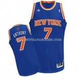 Maillot Authentique New York Knicks Anthony Bleu