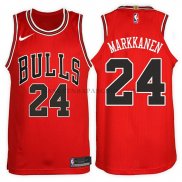 Maillot Chicago Bulls Lauri Markkanen 2017-18 Rouge