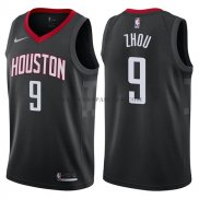Maillot Houston Rockets Zhou Qi Statehombret 2017-18 Noir