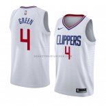 Maillot Los Angeles Clippers Jamychal Vert Association 2018 Blan