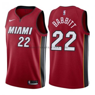 Maillot Miami Heat Luke Babbitt Statehombret 2017-18 Rouge