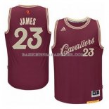 Maillot Noel Cleveland Cavaliers James 2015 Rouge