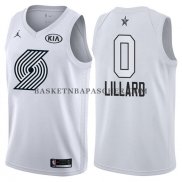 Maillot All Star 2018 Portland Trail Blazers Damian Lillard Blan
