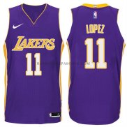 Maillot Authentique Los Angeles Lakers Lopez 2017-18 Volet