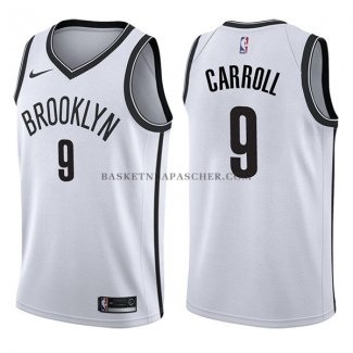 Maillot Brooklyn Nets Demarre Carroll Association 2017-18 Blanc