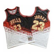 Maillot Chicago Bulls Michael Jordan Mitchell & Ness Noir Rouge