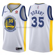 Maillot Golden State Warriors Kevin Durant 2017-18 Blanc