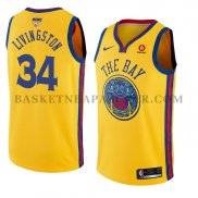 Maillot Golden State Warriors Shaun Livingston Ciudad 2017-18 Or