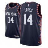 Maillot New York Knicks Allonzo Trier Ciudad 2018-19 Bleu