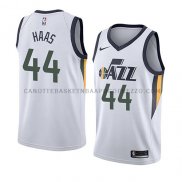 Maillot Utah Jazz Isaac Haas Association 2018 Blanc