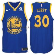 Nike Maillot Golden State Warriors Curry 2017-18 Bleu