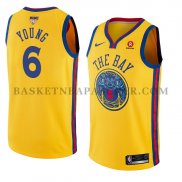 Maillot Golden State Warriors Nick Young Ciudad 2017-18 Or