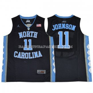 Maillot NCAA North Carolina Johnson Noir