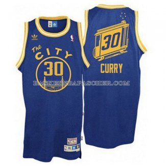 Maillot Authentique Golden State Warriors Curry Bleu