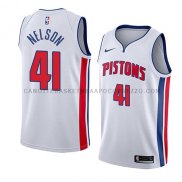Maillot Detroit Pistons Jameer Nelson Association 2017-18 Blanc