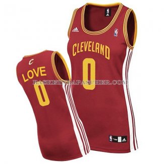Maillot Femme Cleveland Cavaliers Love Rouge