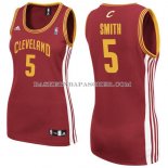 Maillot Femme Cleveland Cavaliers Smith Rouge