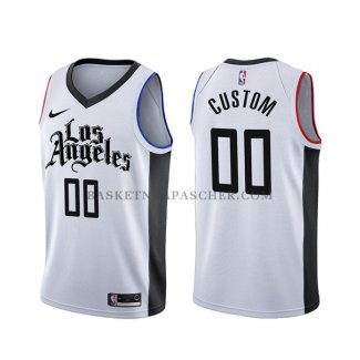 Maillot Los Angeles Clippers Personnalise Ville 2019-20 Blanc