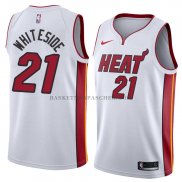 Maillot Miami Heat Hassan Whiteside Association 2018 Blanc