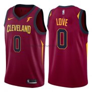 Maillot Authentique Cleveland Cavaliers Love 2017-18 Rouge
