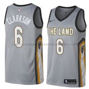 Maillot Cleveland Cavaliers Jordan Clarkson Ciudad 2018 Gris