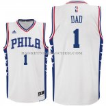 Maillot Fete des peres Philadelphia 76ers Dad Blanc