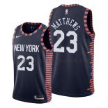 Maillot New York Knicks Wesley Matthews Ville 2019 Bleu