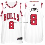 Maillot Authentique Chicago Bulls Lavine 2017-18 Blanc