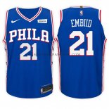 Maillot Enfant Philadelphia 76ers Joel Embiid Icon 2017-18 Bleu