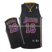 Maillot Los Angeles Lakers Gasol Noir Purpura