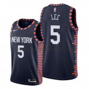 Maillot New York Knicks Courtney Lee Ville Edition Bleu