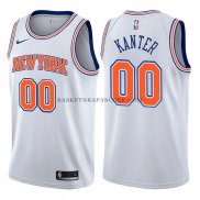 Maillot New York Knicks Enes Kanter Statehombret 2017-18 Blanc