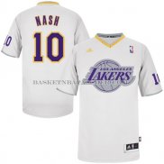 Maillot Noel Los Angeles Lakers Nash 2013 Blanc
