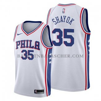 Maillot Philadelphia 76ers Marial Shayok Association Blanc