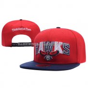 Casquette Atlanta Hawks Mitchell&Ness Leather Rouge