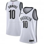 Maillot Brooklyn Nets Ben Simmons NO 10 Association 2020 Blanc
