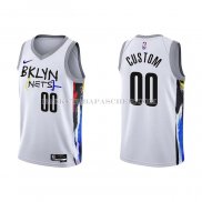 Maillot Brooklyn Nets Personnalise Ville 2022-23 Blanc