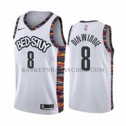 Maillot Brooklyn Nets Spencer Dinwiddie Ville Blanc