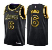 Maillot Los Angeles Lakers Lebron James Ciudad 2019 Noir