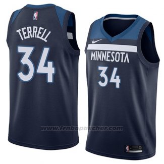 Maillot Minnesota Timberwolves Jared Terrell Icon 2018 Bleu.