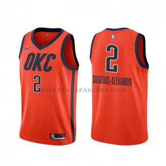 Maillot Oklahoma City Thunder Shai Gilgeous-alexander Earned Orange