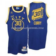 Maillot Retro City Bus Golden State Warriors Curry Bleu