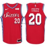 Maillot Authentique Philadelphia 76ers Fultz 2017-18 Rouge