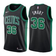 Maillot Boston Celtics Marcus Smart Statehombret 2017-18 Noir
